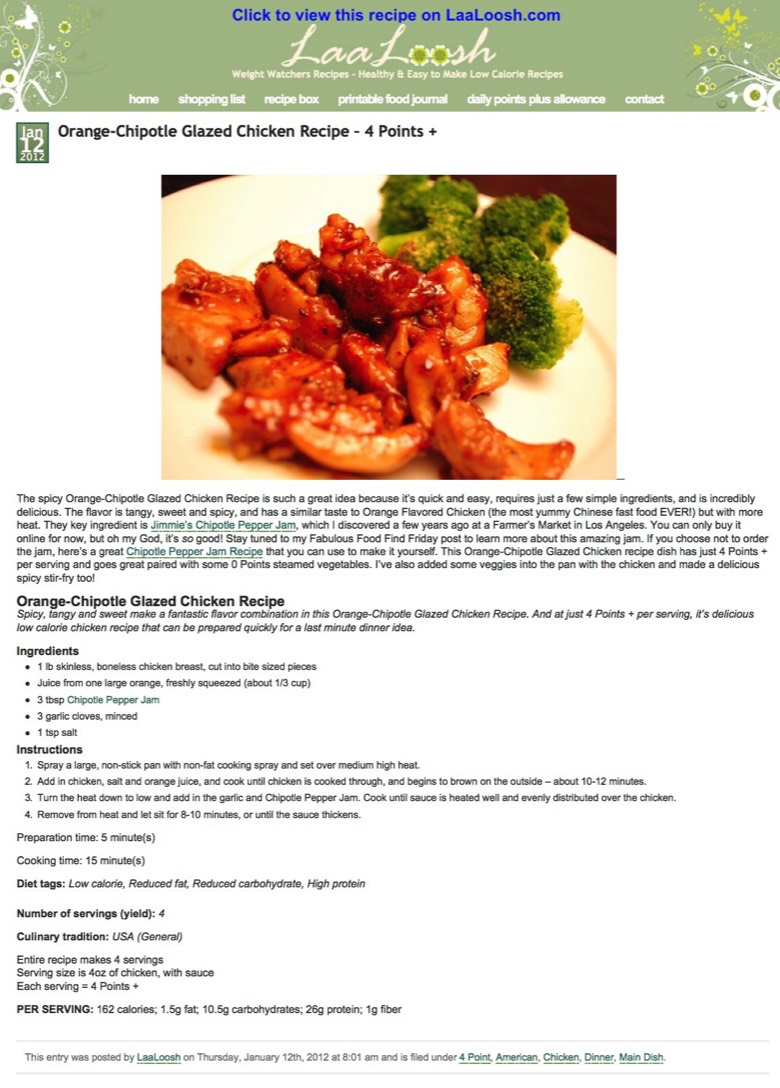 Glazed Chicken recipe